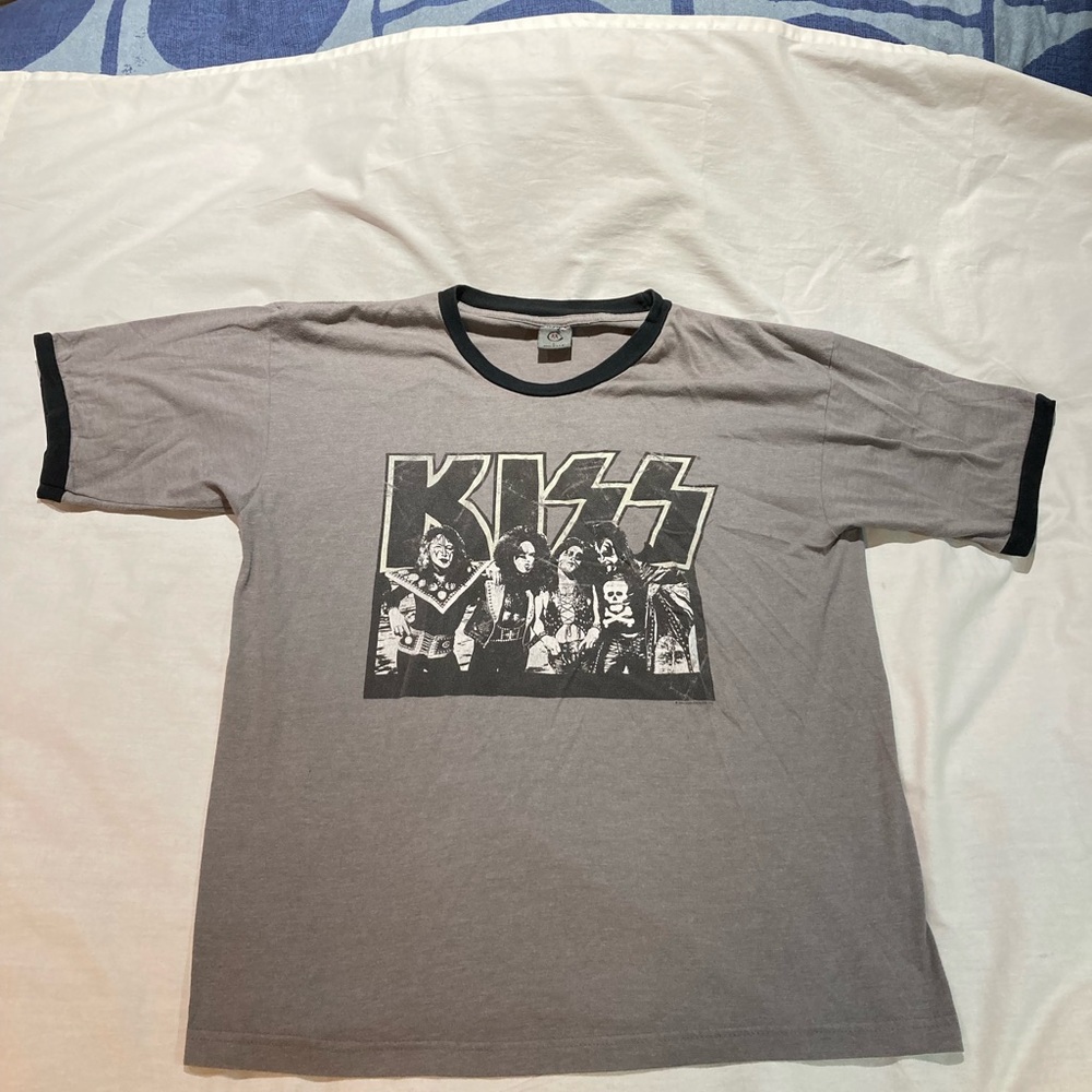 2004 Kiss Retro Ringer Shirt, Men’s size large, made in the USA!